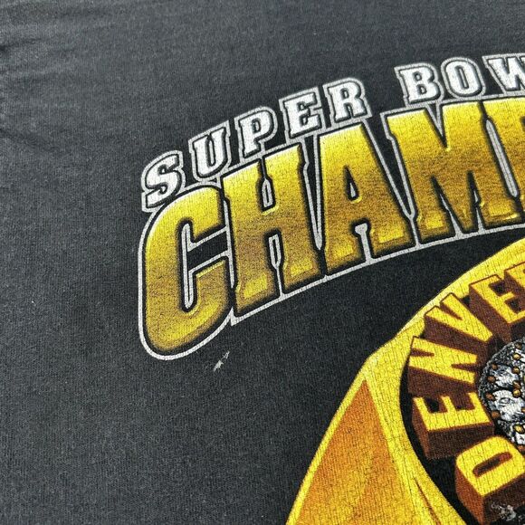 Vintage Pro Player Denver Broncos Super Bowl XXXII Champions 1998 T-Shirt MEDIUM - Picture 6 of 15